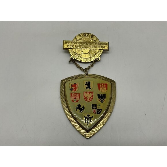 German Hiking Event Medal In Conjunction With The 1974 FIFA World Cup Of Soccer - Picture 6 of 11